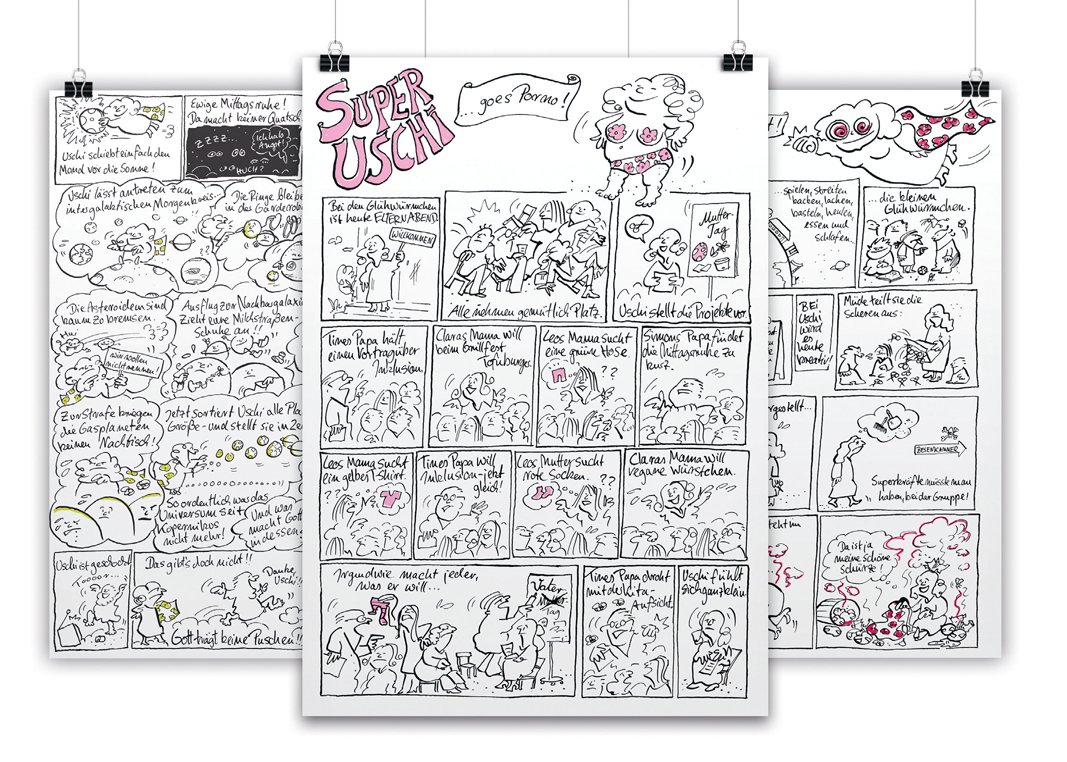 superuschi poster Superuschi als Sixpack