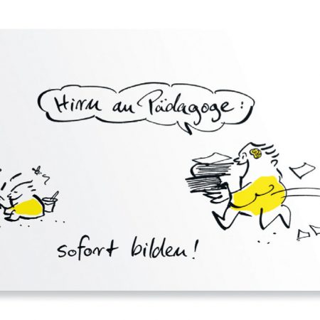 Hirn-Los Postkarten von Tasche