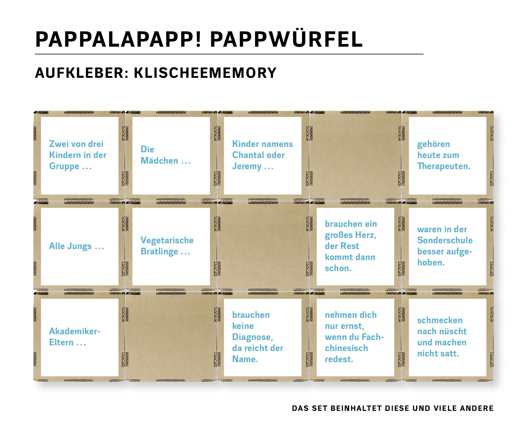 Extra: Aufkleber Klischeememory Extra: Aufkleber Klischeememory