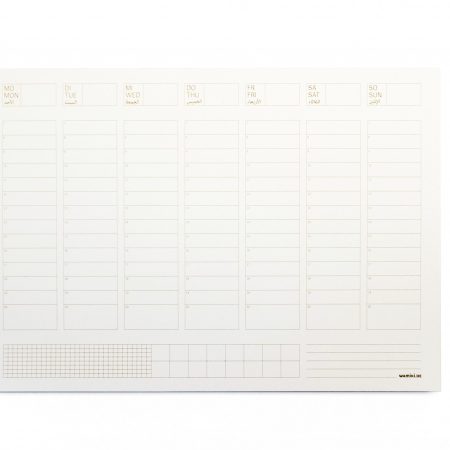 Wochenkalender Übersicht leer