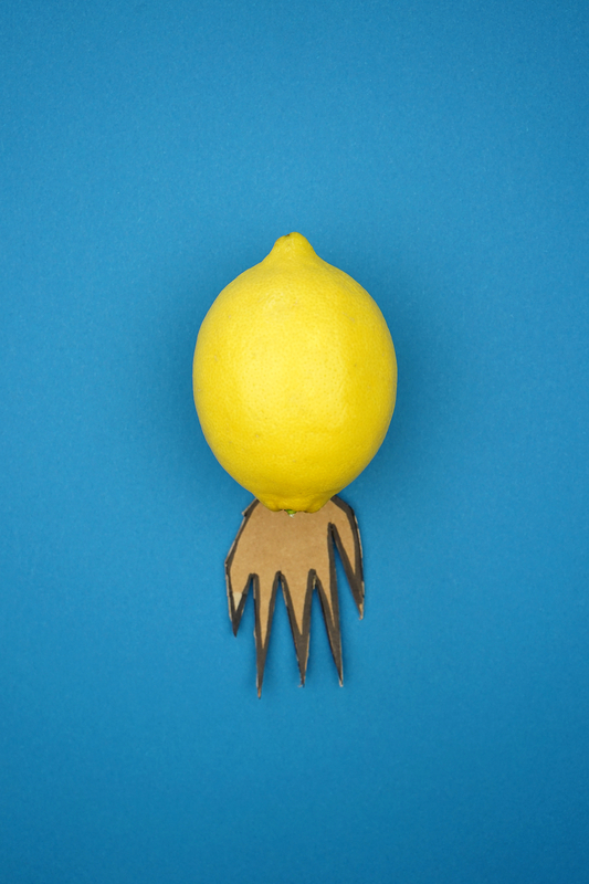 Kopfüberkind: Zitronenschale