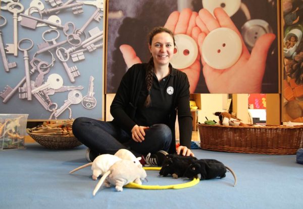 Susanne Ries im Mercedes-Benz-Museum